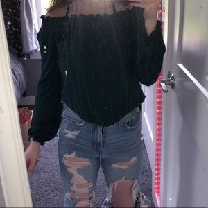 AEROPOSTALE off the shoulder long sleeve